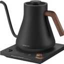 Electric Kettles, Gooseneck Electric Kettle, 1 Temperature Control, Stainless Steel Inner, Quick Heating, for Pour Over Coffee, Brew Tea, Boil Hot Water, 0.9L Dark Gray