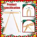 2 x 24 Pcs Velvet Christmas Tree Bows,Rustic Crafts Gift Velvet Ribbon Bows Twist Tie Bows for Xmas Wreaths Garland Gift Wrapping Wedding Decor (3/8'' Wide, 5 * 7 inch) (Camel, Medium)