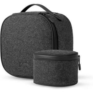 KIWI design P4 Carrying Case Compatible with Meta Quest 3S/3/2/Vision Pro Original Strap and Touch Controllers Accessories, Not for Any Elite/Halo or Battery Strap, Ideal for Travel and Home Storage