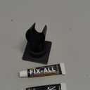 Shower Head Holder All Meta lHandheld Shower Wand Bracket Adhesive Shower Wall Mount Holder Brass Shower Spray Holder Black, Drill Free Glue Installation