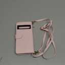 Luxury Wallet Case for Google Pixel 7 Pro 5G with Wrist Strap Shoulder Strap Slim Flip Zipper Purse PU Leather Card Holder Stand Cell Phone Cover for Pixel7Pro Pixel7 XL Seven 7Pro 6.7 Pink