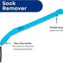 RMS Sock Aid Kit - Easy On Easy Off Device for Putting On Socks and Removing Socks or Stockings for Men and Women with Limited Mobility (Blue)