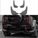 Mud Flaps for Land Rover Defender 90 110 2020‑2026 Matte Black 4‑Piece Set