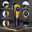 Professional Hair Clippers for Men, Cordless Hair Clippers & Hair Trimmer Set, Barber Clippers for Hair Cutting with LCD Display Clippers for Men Father (Gradient)