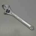 Olympia Tools 15" Adjustable Wrench, Heavy Duty Drop Forged Steel, Chrome Plated, Precision Machined Jaws, Rust Resistant