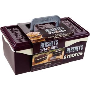 Hershey's S'mores Caddy Tray Organizer, FOOD ITEMS NOT INCLUDED, Store All Essentials for Making S'mores On The Go for Picnics, Tailgating with Removable Tray & Carrying Handle by Mr. Bar-B-Q 00262HSY