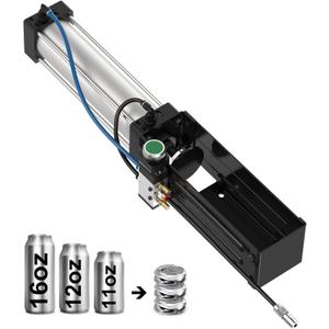 Pneumatic Can Crusher, Heavy-Duty Smasher for Aluminum Seltzer, Soda, Beer Cans and Bottles for Recycling Tools,8.5/11/12/16 Oz Metal Aluminum Cans Crusher,Gadgets for Home (Manual Button)