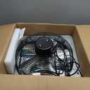 14 Inch Shutter Exhaust Fan, 5-Blade 3500 CFM Wall Vent Fan with Ball Bearing Motor, Automatic Shutter, Built-in Switch for Garage Workshop Barn Ventilation