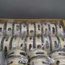 50 Pcs 4 Inch Wedding Tambourine Bulk Drum for Adults Hand Held Percussion Gift Wood Metal Jingles Musical Educational Drum Instrument for Church Wedding Party Favor