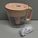 Brita Metro Water Filter Pitcher 6-Cup Capacity, BPA-Free, Replaces 1,800 Plastic Water Bottles a Year, Lasts Two Months, Includes 1 Filter, Small - Pink
