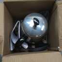 Farberware Electric Coffee Percolator, FCP240, Stainless Steel Basket, Automatic Keep Warm, No-Drip Spout, 4 Cup, Black/Silver