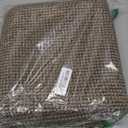 Uphome Long Hallway Runner Rug, 2x8 Washable Boho Kitchen Rug Runner, Non Slip Braided Cotton Famhouse Entryway Runner Rug Low Pile, Stain Resistant Floor Runner for Hallways Bedroom, Black/ Natural