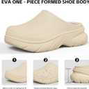 Unisex Waterproof Winter Slippers for Outdoor, Fuzzy Lined Non-Slip Snow Boot House Shoes with Rubber Sole, Indoor Outdoor Comfort for Cold Weather,42-43