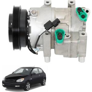 A/C Compressor Replacement for Accent 1.6L L4 2006 2007 2008 2009 Replacement for CO 10925C