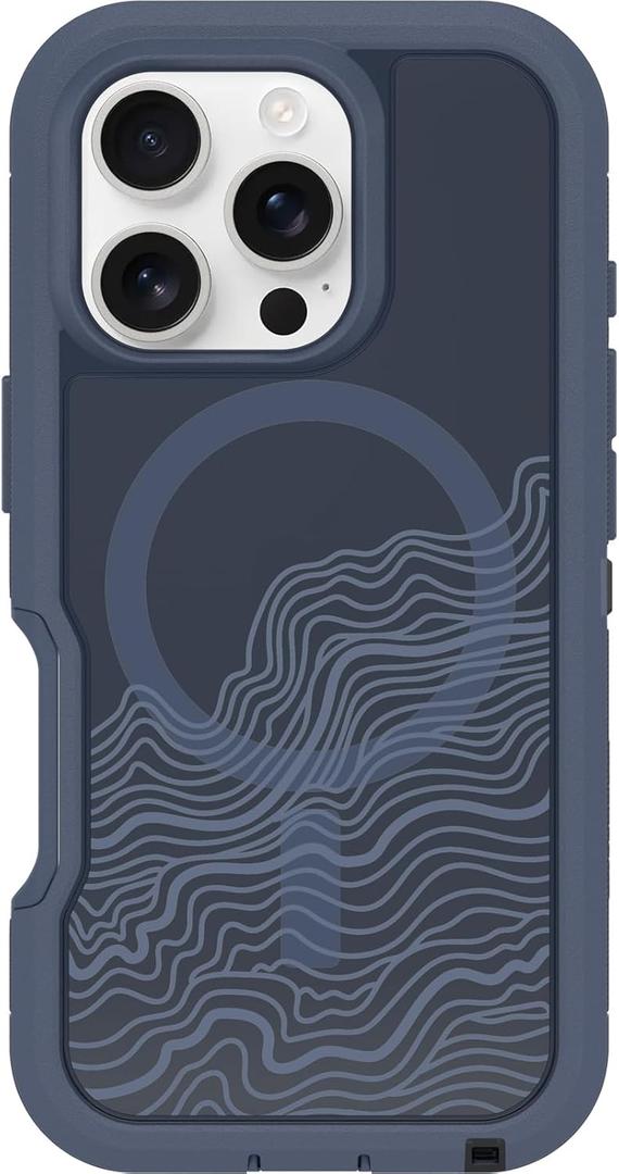 OtterBox iPhone 16 Pro Defender Pro Series XT Clear Case - Offgrid Blue