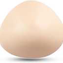 Triangle Lightweight Silicone Breast Forms, Concave Breast Prosthesis Bra Inserts for Mastectomy Swim Cosplay(1 Piece) (Skin)