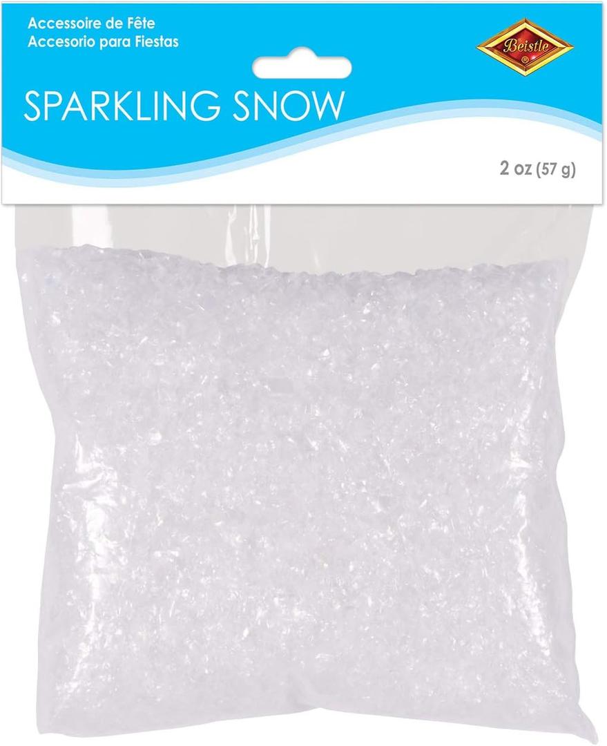 Beistle Sparkling Snow, 2-Ounce, White