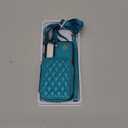 Phone Case for Samsung Galaxy S22 5G Wallet Cell Cover with Tempered Glass Screen Protector Wrist Crossbody Strap Stand RFID Blocking Credit Card Holder Slot S 22 22S 4G G5 6.1 inch Women Girls Green