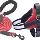 Haapaw Essential Dog Harness, No Pull Pet Vest with 3 Leash Clips, No Choke, Reflective, Adjustable and Padded, for Easy Walking and Training for Medium Dogs(M, Red)