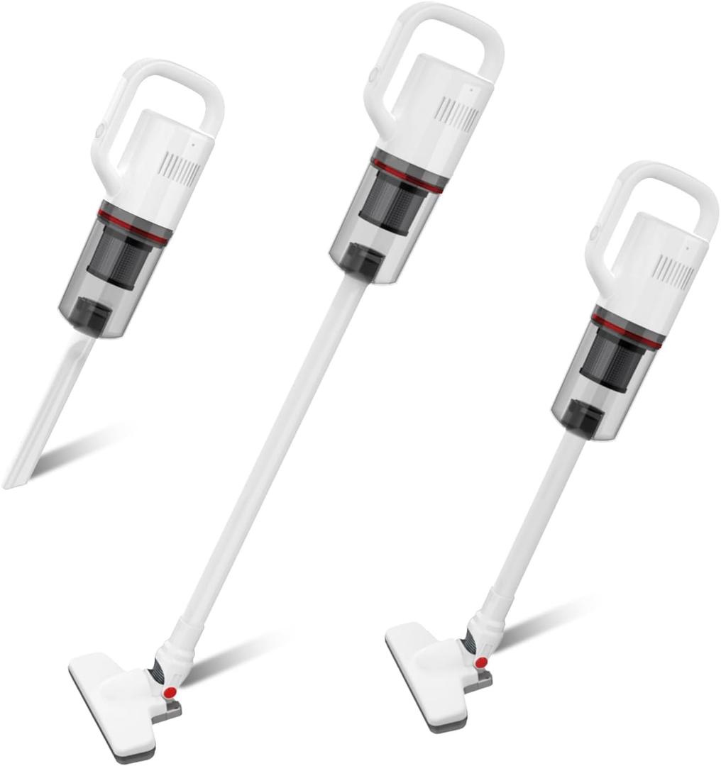 KEROMEE Cordless Vacuum Cleaner, Handheld Stick Small Lightweight Vacuum for Home Pet Hair Hardwood Floor Cat Litter Area Rug Cleaning