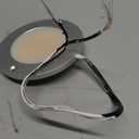Armacost Lighting Disc Low Profile Under Cabinet LED Puck Light, Matte Silver 2700K 212415