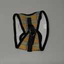 Bark Appeal Tan Plaid Step-in Dog Harness for Small to Medium Sized Pets Updated Sizing, Re-Measuring is Essential Soft Vest Harness Anti-Choke with Adjustable Strap & Heavy Duty Clip Medium 