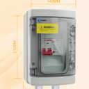 SPA Panel Disconnect GFCI Switch, 50A Circuit Breaker Box with Surge Protection, IP66 Weatherproof Circuit Breaker Switch for Hot Tub, Swimming Pools, Not Compatible with 4-Wire