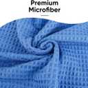 HOMEXCEL Hot Yoga Towels 2 Pack, (26.5" x 72") Non-Slip & Ultra-Absorbent Microfiber Yoga Mat Towels for Hot Yoga, Pilates, Exercise, Fitness, Bikram and Workout, Blue/Pink