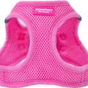 Downtown Pet Supply Step-in Dog Harness  No Pull, Adjustable Padded Mesh with Reflective Trim, Secure Buckle Strap  Comfortable & Breathable Small Dog Harness, Large, Pink