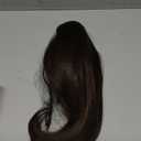 Ponytail Extension – 16” Claw Clip in Ponytail Hair Extensions Natural Soft Synthetic High Pony Tail Hairpieces for Women (Dark Brown with Highlights, 16 inch)