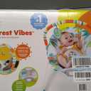 Bright Starts Baby Bouncer Soothing Vibrations Infant Seat - Removable -Toy Bar, Nonslip Feet, 0-6 Months Up to 20 lbs (Rainforest Vibes)