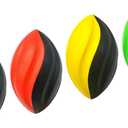 7" Spiral Mini Football for Kids 4 Pack - Foam Footballs for Kids - Soft, Small Footballs (Red, Yellow, Blue and Green)