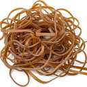 Quacc 50 PCS Large Rubber Bands Big Heavy Duty Elastic Bands, Natural Rubber Strong Thick Elastic Band for Home Office Supplies, Garbage Cans (6.3 x 0.15 inch)