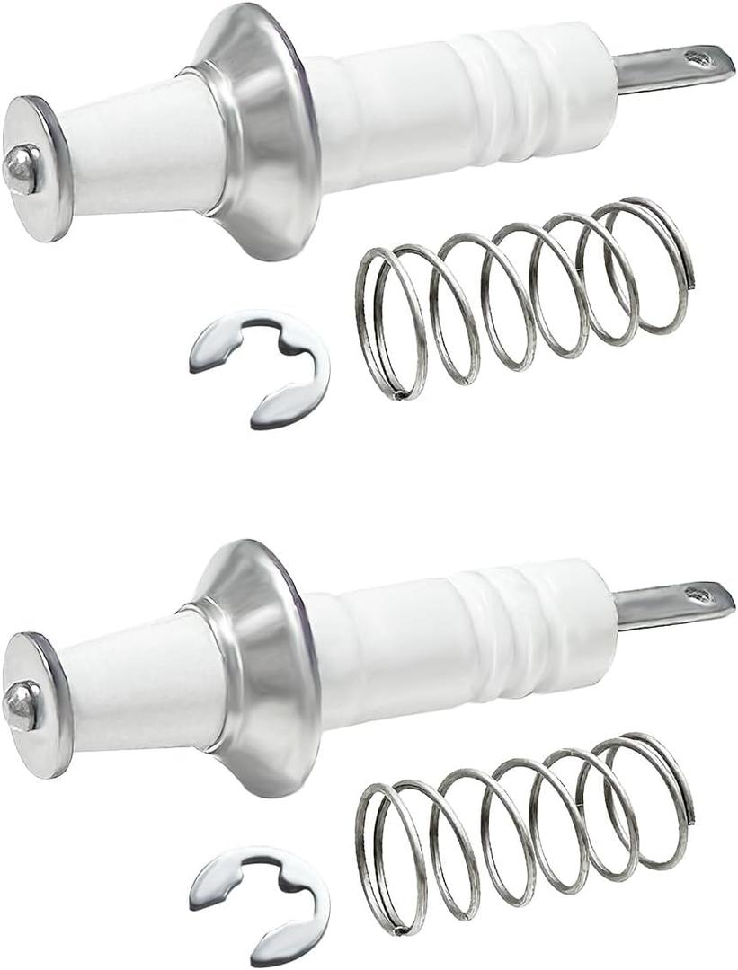 2PCS Gas Range Burner Ignitors Replace for Viking, PB040264 Spark, Replacement Electrode with Spring and Clip  Compatible with Viking Range 9, 12, 15 K