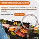 KIT0255 Hot Rod Igniter Replacement for Traeger D2 Pellet Grills Pro 575 & 780, Ironwood 650 & 885, Silverton 620 & 810, Timberline 850 &1300 (Gen 2 only), Part for Traeger D2 Direct Drive Smoker