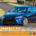 WEELMOTO Headlights for 2015-2017 Toyota Camry Models Only [4-Door Sedan], Factory Headlight Models Only Chrome Housing Amber Reflector Left+Right