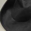 Western Cowboy Hat for Men Women Classic Roll Up Fedora Hat with Buckle Belt(Size:S-M)