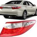 labwork 1-Pack Right Passenger Side Tail Light Replacement for Toyota Camry 2015 2016 2017 Outer Rear Brake Lamp Assembly TO2805121 8155006640