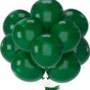 PartyWoo Dark Green Balloons 20pcs 18 Inch Emerald Hunter Forest Green Balloons for Wedding Boy Baby Shower Birthday Christmas Graduation Dinosaur Jungle Golf Theme Party Decorations Green
