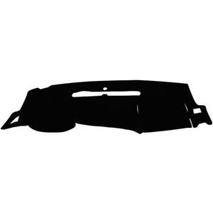 Dashboard Cover Compatible with 2007-2013 Chevy Silverado GMC Sierra with Two Glove Boxes Dash Cover Mat Black Premium Carpet