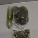 24 Pack Green Detachable 2 piece Champagne Flutes 5.5 Oz Unbreakable Plastic Mimosa Disposable Champagne Glasses Drinking Cups Stemmed Reusable Wine Toasting Glasses for Wedding (24, Olive Green)