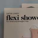 Kitsch Luxury SatinLined Flexi Shower Caps for Women Reusable Waterproof  Large Wide Shower Cap for Women & Men, Adjustable, Stylish Hair Cap for Showers, For Long & Short Hair  Terracotta Checker