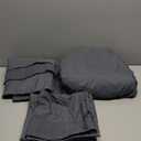 Bedsure Queen Sheet Set - 4 Pieces Soft Queen Size Sheets - Breathable & Cooling - Hotel Luxury - Easy Care Polyester Microfiber Bedding for Women, Men, Dark Grey