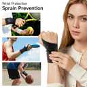 Ultra-Thin Wrist Brace Support for Carpal Tunnel, Wrist Brace for TFCC Tears, Elastic Wrist Wraps for Sports Work Typing Sleeping, Wrist Straps for Weightlifting, Golf, Tendonitis, Arthritis (Black)