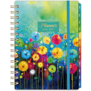 2026-2027 Planner - 2026-2027 Planner Weekly and Monthly, Calendar Monthly Planners 2026-27 from Jul. 2026 - Jun. 2027, 6.4"  8.5", Twin-Wire Binding, Elastic Closure