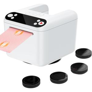 Automatic Card Dealer Machine, 1/2/3 Deck Playing Cards Dealer, Rechargeable Rotating Robot Card Dealing Machine for Uno Phase 10 Five Crowns Casino Poker Games, Texas Holdem Mode, 4 Buttons