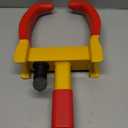 Tevlaphee Cerradura universal de rueda de seguridad resistente para remolque, cerradura de rueda antirrobo, para automviles, SUV, cmper, motocicleta, remolque, gran disuasin, color brillante con 3 (Rojo-Amarillo)