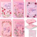 Eaasty 50 Sets Spanish Mother's Day Cards with Stickers and Envelopes Blank Inside Funny 5 Style Greeting Card Design