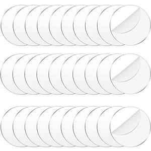 Jetec 30 Pcs 6 Inch Acrylic Circle Blanks Clear Disc Round Transparent Acrylic Coasters Ornament Blanks Miniature Bases for Crafts Halloween Thanksgiving Christmas Ornament DIY Art Projects Supplies