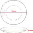Tergy 200 Pack Disposable Clear Plates 5 Inch Plastic Dessert Plates Wedding Cake Appetizers Plates for Party Dinner BBQ Travel
